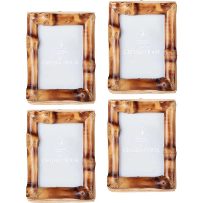 Knot Bamboo Frame by Chelsea House in brown. Made from bamboo in a modern style.