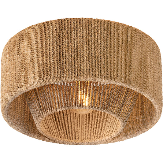 Coe 1 Light Flush Mount by Troy in vintage gold leaf. Made from unique in a cottage & farmhouse style.