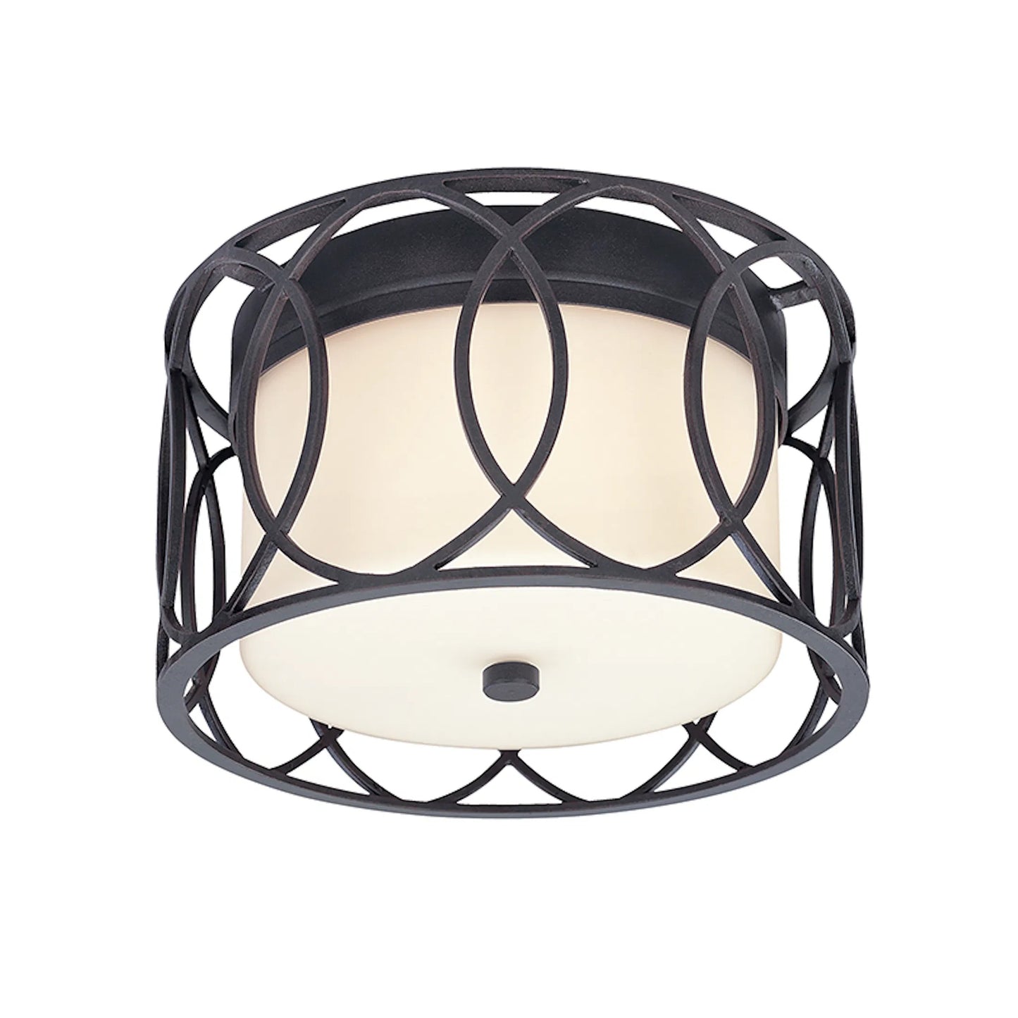 002 SI-2328307 | Additional Silo | Sausalito Flush Mount by Troy in textured iron. Made from hand worked iron in a cottage & farmhouse style.