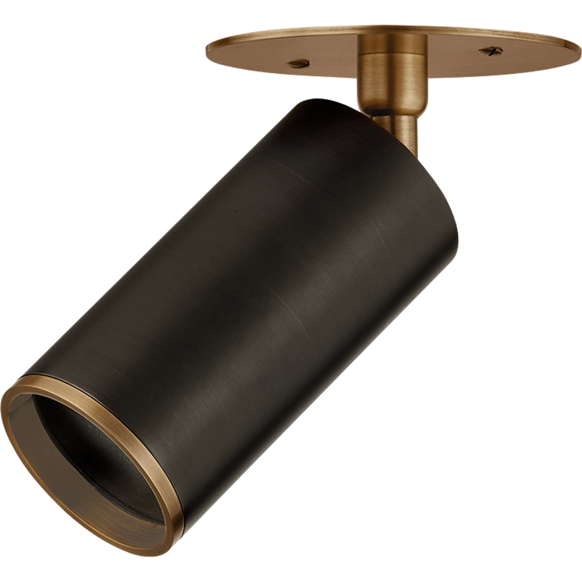 Caleb Flush Mount by Troy in patina brass, bronze. Made from steel in a modern style.