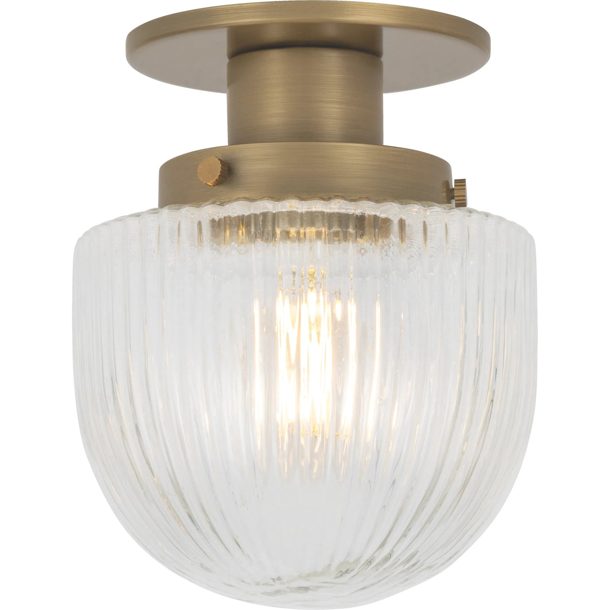 Jar Flush Mount by Troy in patina brass. Made from unique in a transitional style.