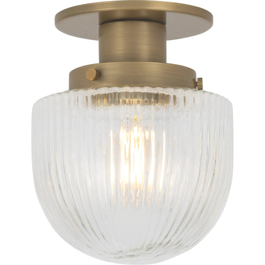 Jar Flush Mount by Troy in patina brass. Made from unique in a transitional style.