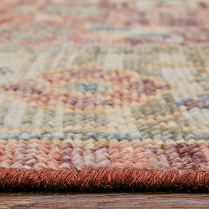 Fillmore Transitional Rug - FIL69CKF by Feizy in red, ivory, gold. Made from wool in a unique style.