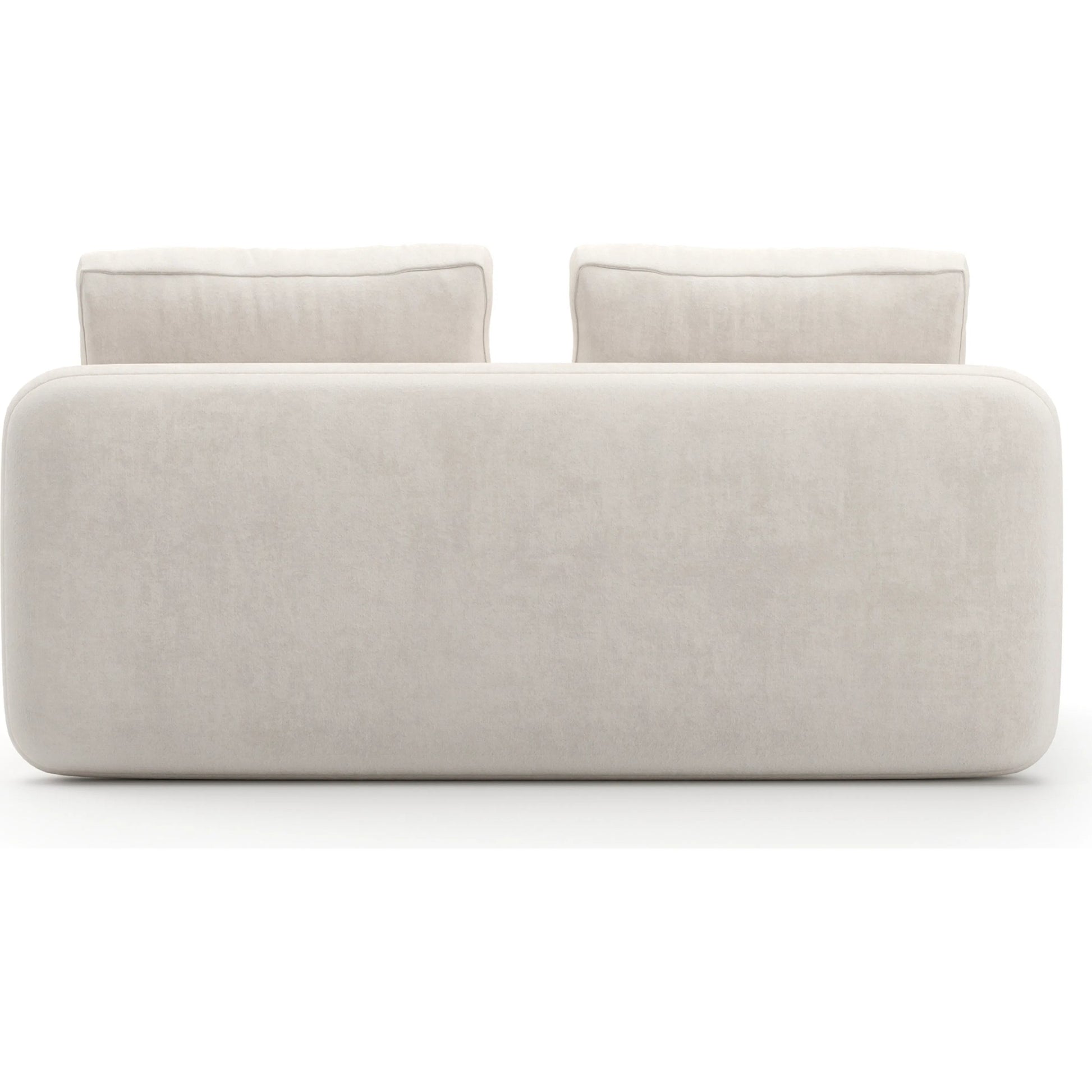 Overlap Armless Loveseat by Caracole in whisper of gold. Made from stone in a transitional style.