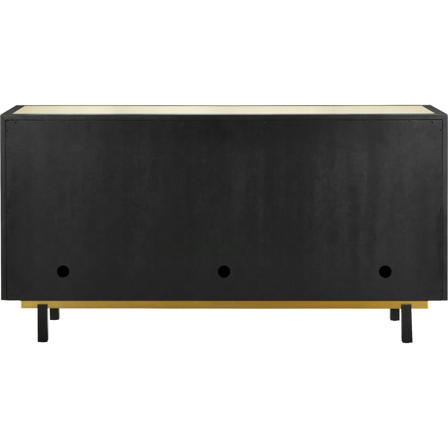 009 SI-2191699 | Additional Silo | Deanna Raffia Credenza by Currey and Company in ivory, black, satin brass, natural, clear. Made from raffia, okume veneer, stainless steel, sycamore veneer, tempered glass in a modern style.