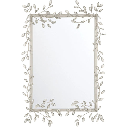 Forget-Me-Not Mirror by Currey and Company. Made from crystal, metal, glass in a unique style.