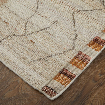 Kasbah Moroccan Rug - KAS69G0F by Feizy in ivory, tan, orange. Made from wool in a unique style.