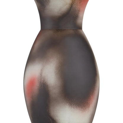 Celestial Large Vase by Currey and Company in black, white, pale green, pale red. Made from porcelain in a modern style.