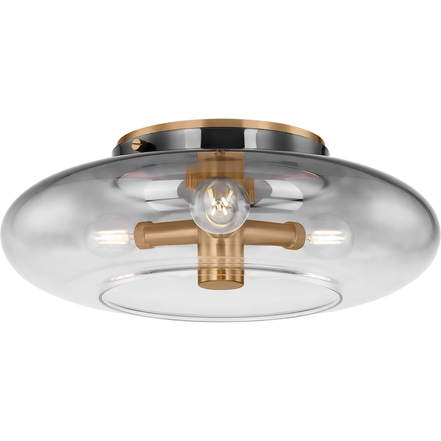 001 SI-2327984 | Primary Silo | Gunner Flush Mount by Troy in patina brass. Made from steel in a modern style.