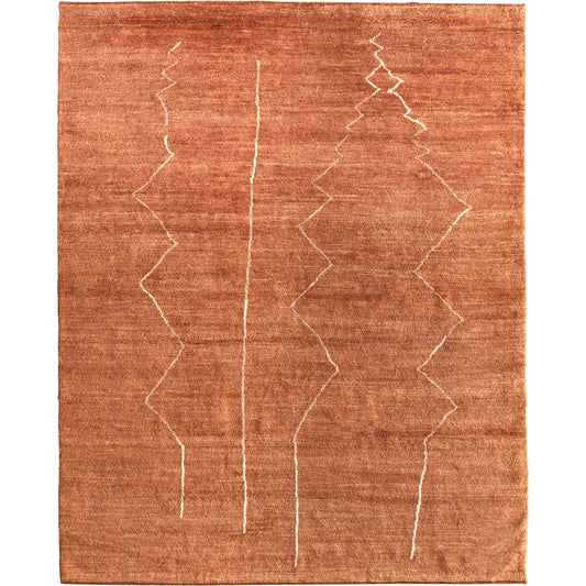 Agape AGP69H8F Rug by Feizy in orange, white. Made from wool in a unique style.