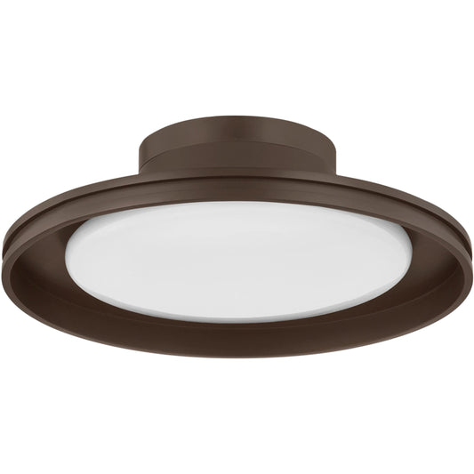 Cannes Exterior Flush Mount by Troy in bronze. Made from aluminum in a unique style.