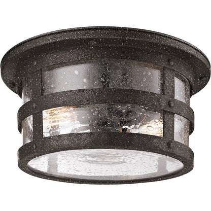 Barbosa Flush Mount by Troy in barbosa bronze. Made from hand forged iron in a modern style.