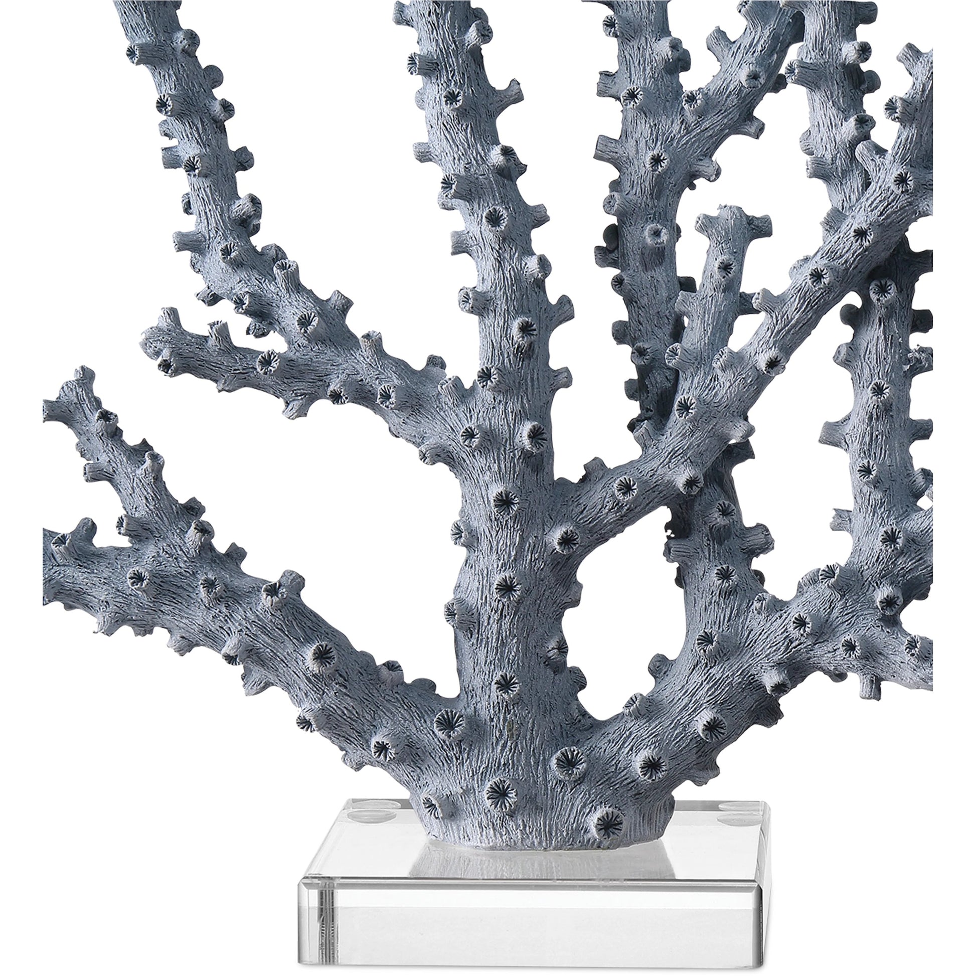 Coral Set by Currey and Company in blue, clear. Made from composite, acrylic in a modern style.