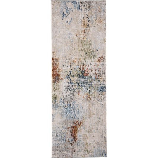 Sonora Rug - SNR39NUF by Feizy in ivory, blue, red. Made from polypropylene, polyester, viscose in a unique style.