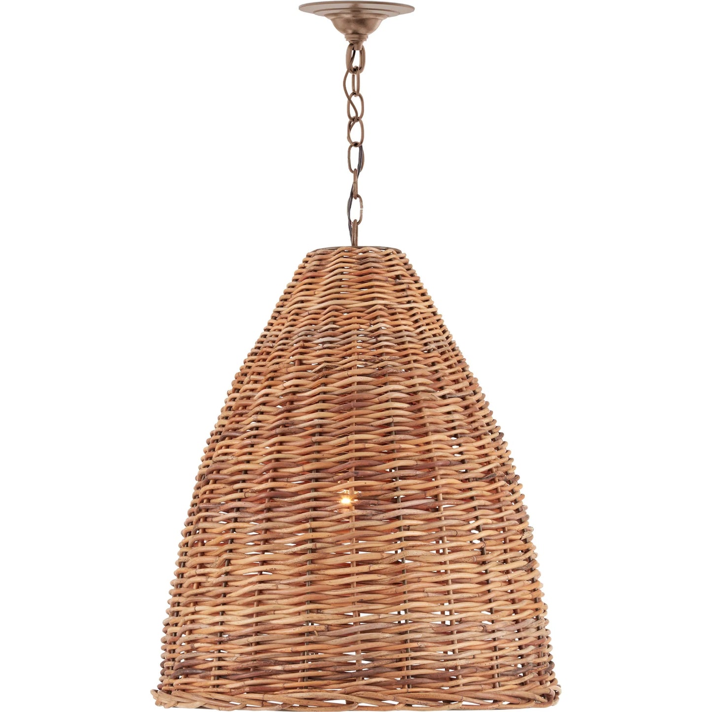 004 S-223937 | Additional Silo | Basket Pendant by Currey and Company. Made from wrought iron, arurog in a coastal style.