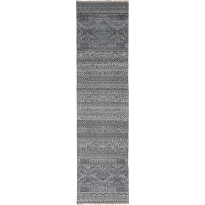 Payton Transitional Diamond Rug - 6495F by Feizy. Made from viscose, wool in a unique style.