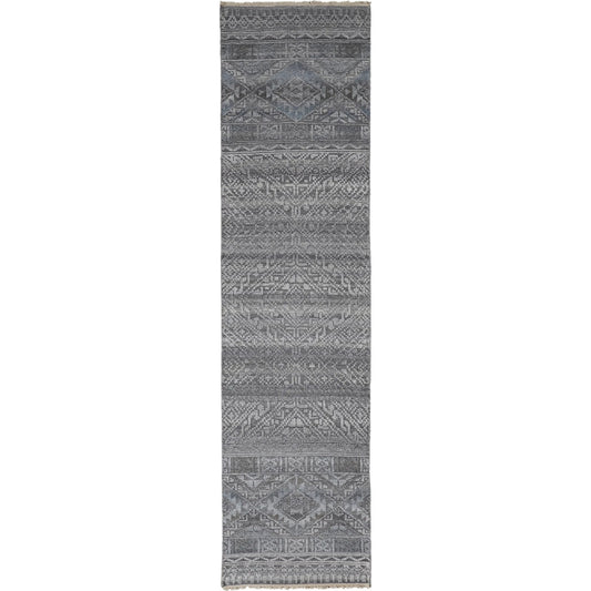 Payton Transitional Diamond Rug - 6495F by Feizy. Made from viscose, wool in a unique style.