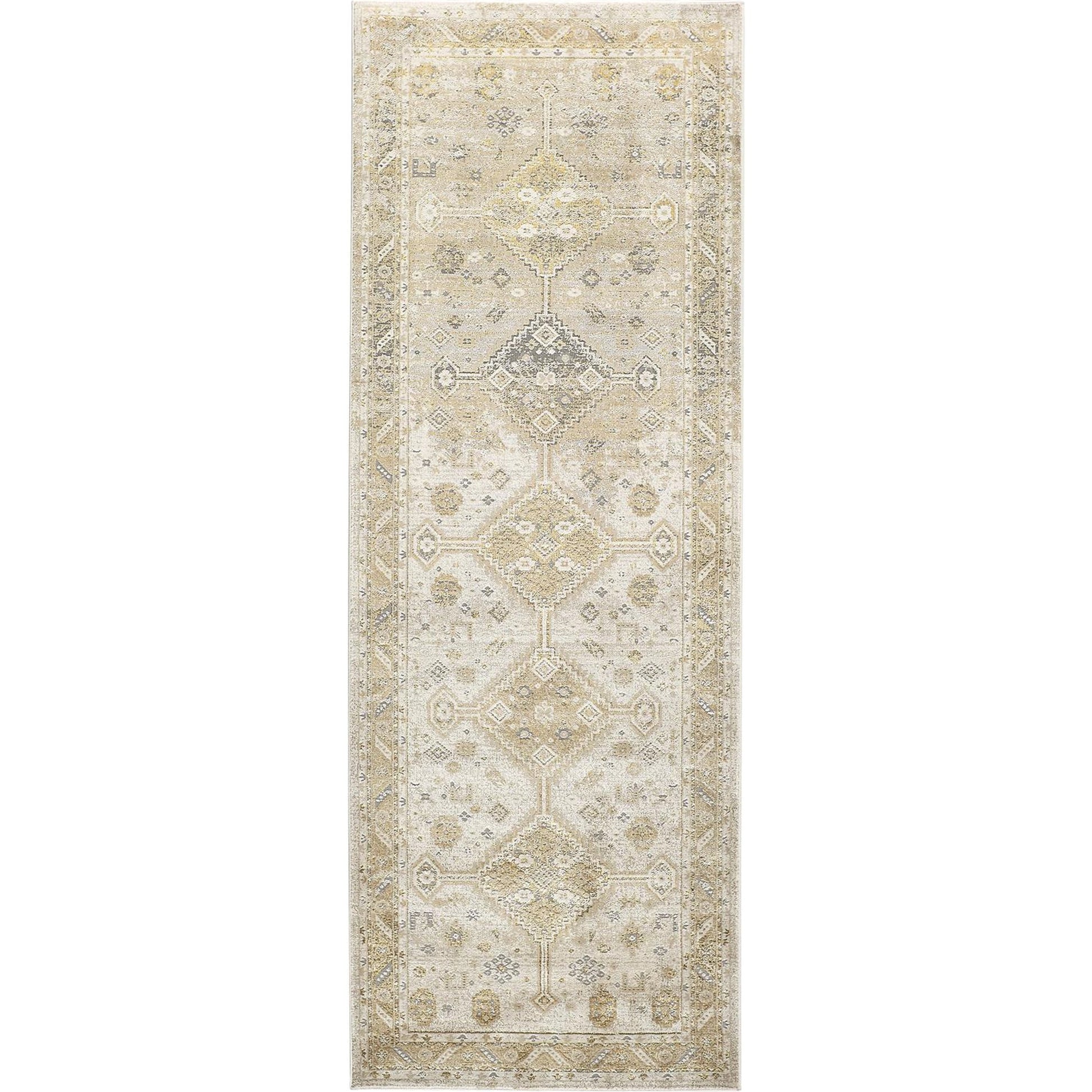 Aura Persian Rug - 3738F by Feizy in gold, ivory. Made from polyester, polypropylene in a unique style.