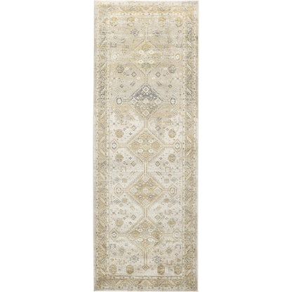 Aura Persian Rug - 3738F by Feizy in gold, ivory. Made from polyester, polypropylene in a unique style.