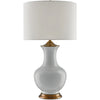 White, Antique Brass