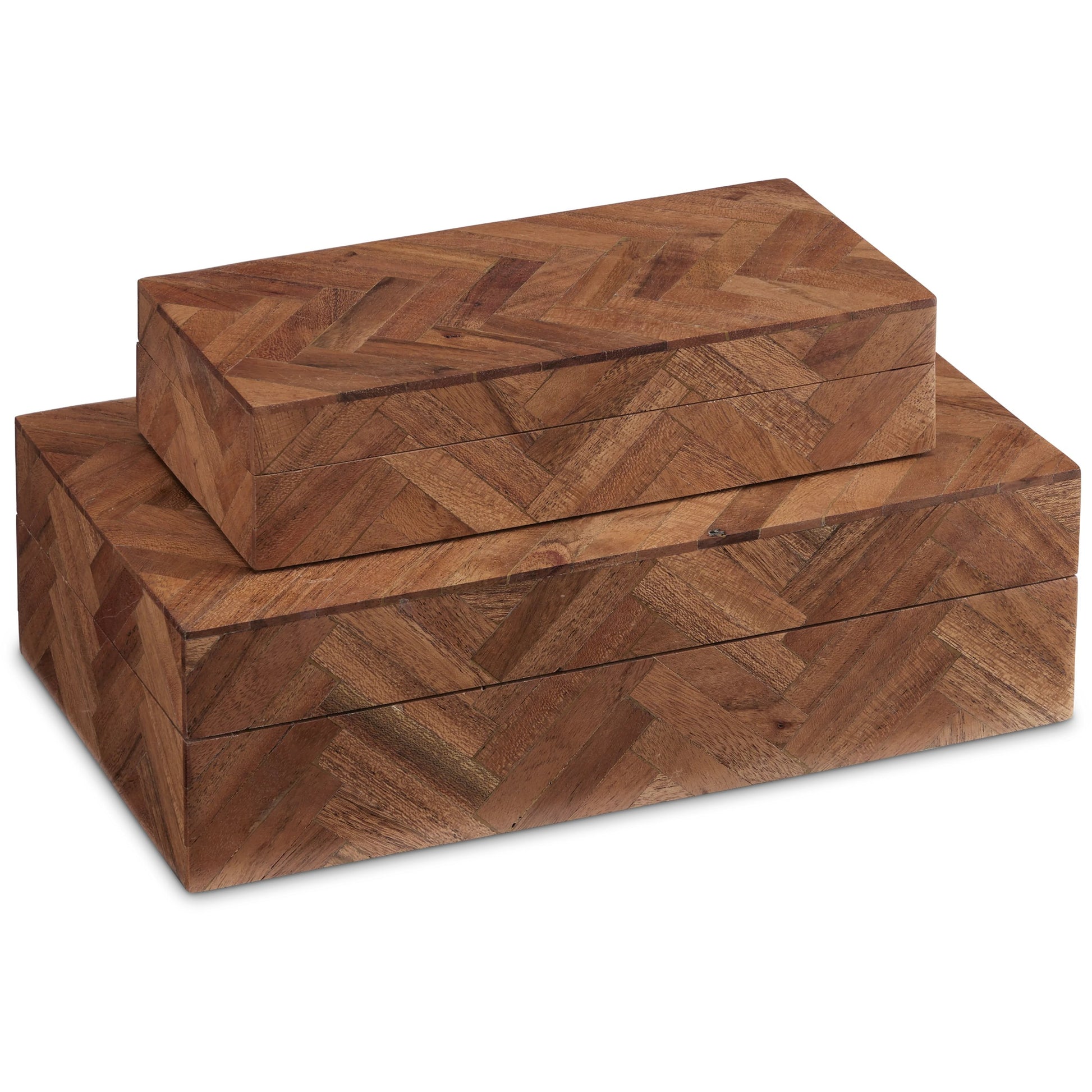 Alfeo Box Set by Currey and Company. Made from sheesham wood in a modern style.