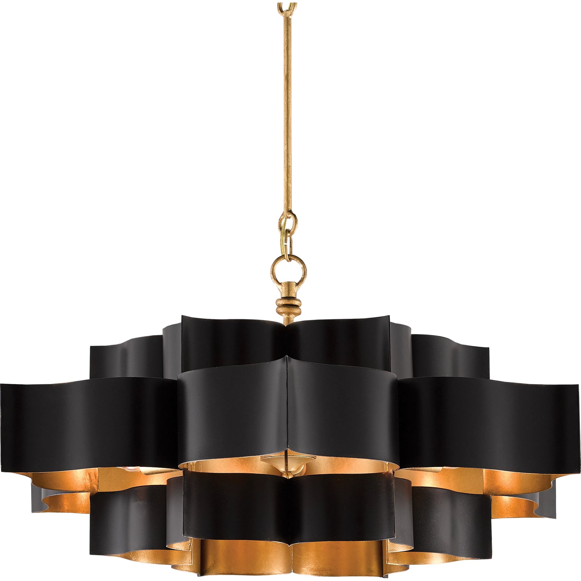 Grand Lotus Chandelier by Currey and Company. Made from unique in a modern style.