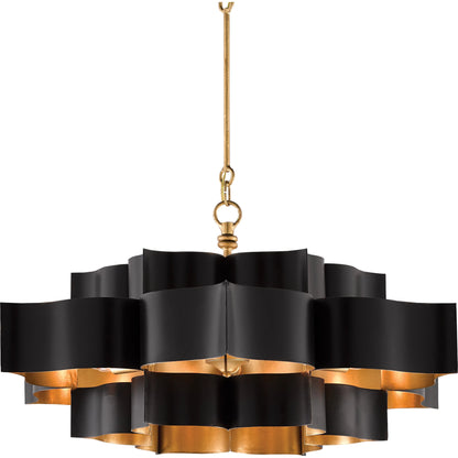 Grand Lotus Chandelier by Currey and Company. Made from unique in a modern style.