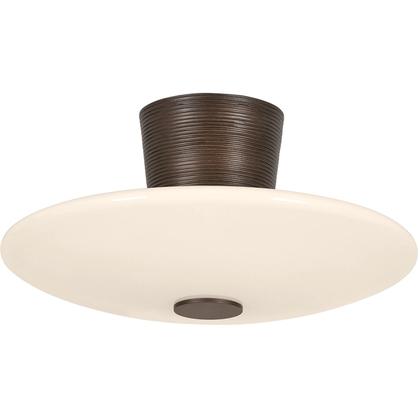 001 SI-2387292 | Primary Silo | Albus Semi Flush by Troy in bronze leaf. Made from iron in a unique style.