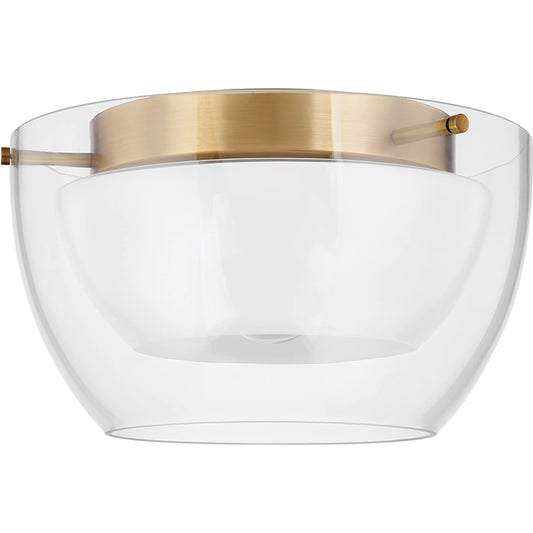 Dutton Flush Mount by Troy. Made from glass in a modern style.