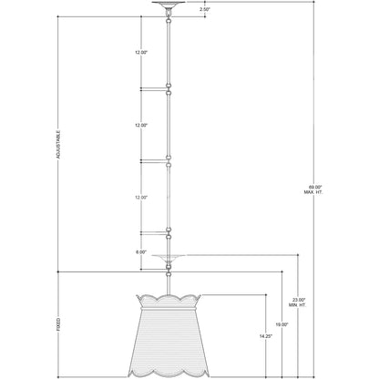 Annabelle Pendant by Currey and Company. Made from wrought iron in a cottage & farmhouse style.