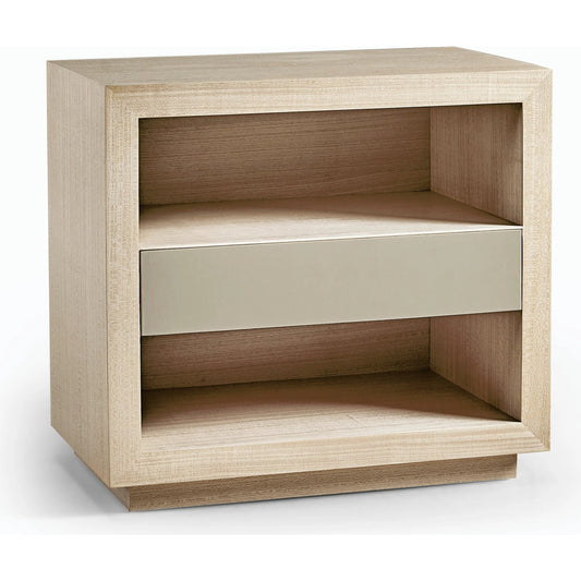 Water Hadal Plinth Nightstand by Jonathan Charles in beige. Made from unique in a unique style.