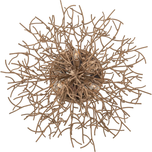 Sierra Flush Mount by Troy. Made from hand worked iron in a unique style.