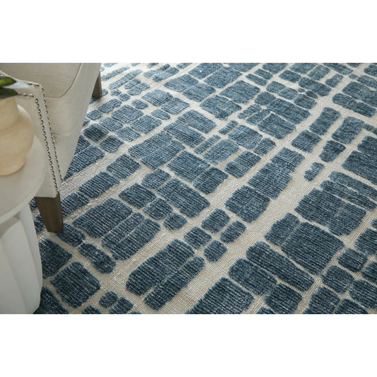 Colton 8748A58F Rug by Feizy in blue, ivory. Made from polyester in a unique style.