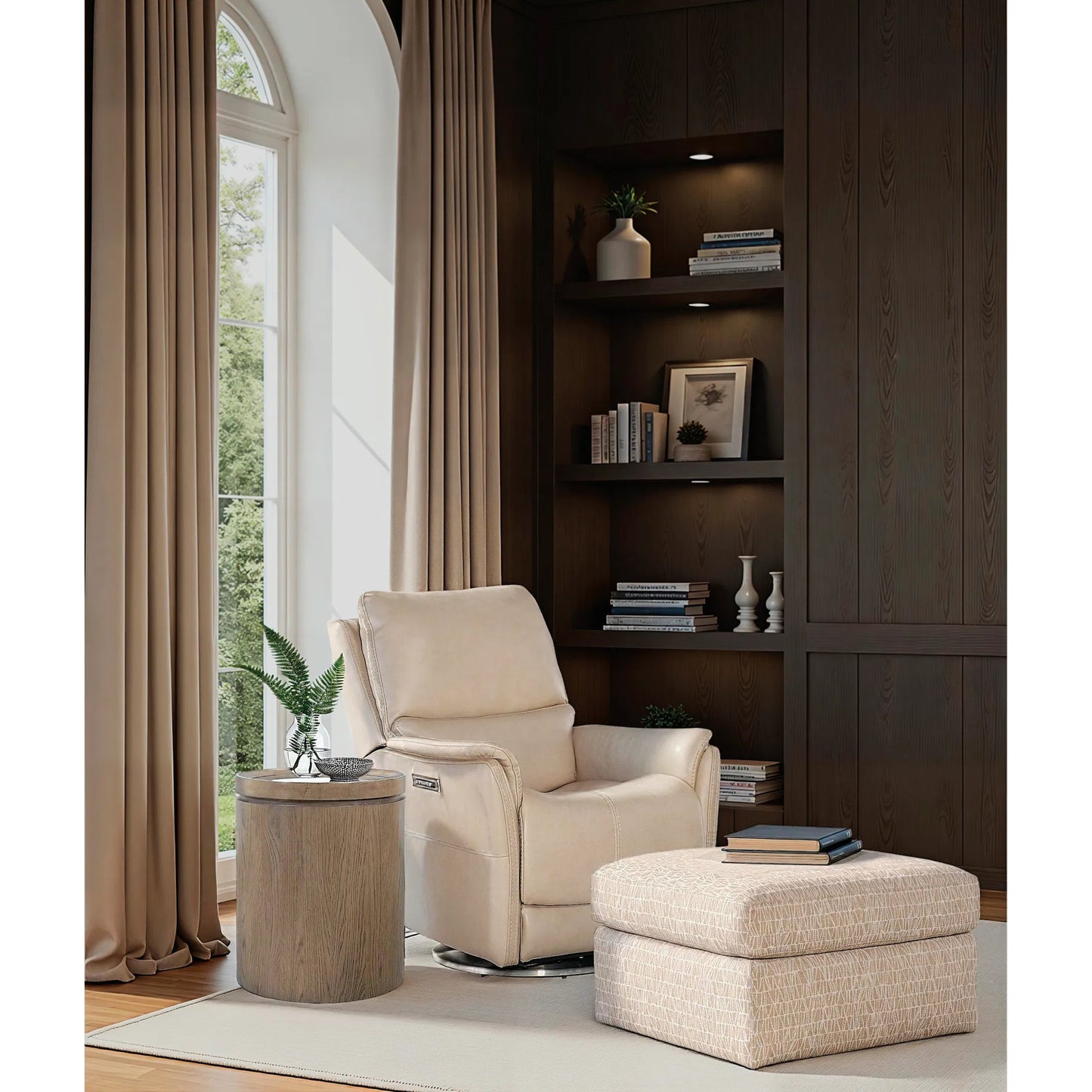 006 SI-2250688 | Lifestyle | Sonnet Round Side Table by Hooker Furniture in medium wood and wren. Made from unique in a transitional style.
