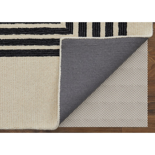Maguire Transitional Rug - 8900F by Feizy in gray, ivory, black. Made from wool, nylon in a unique style.