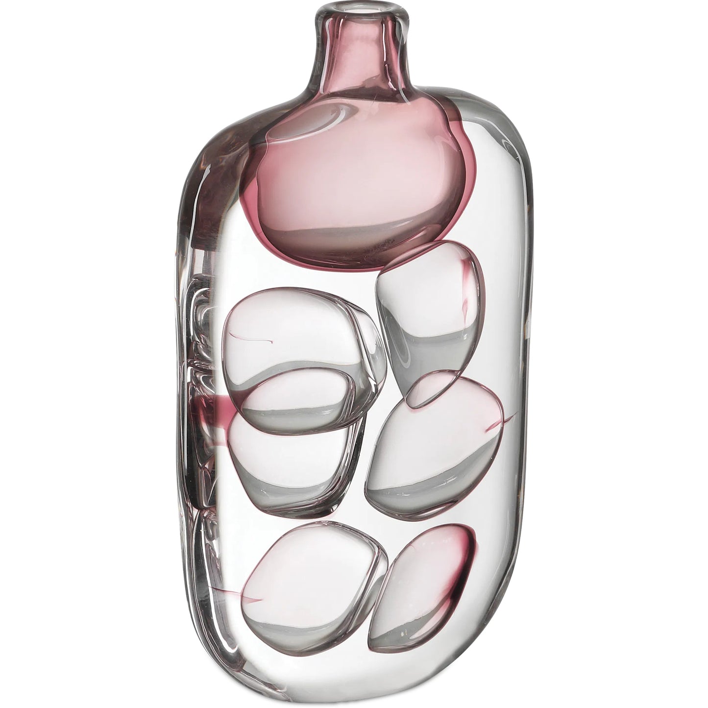 006 SI-2387182 | Additional Silo | Vicolino Vase by Currey and Company in clear, purple. Made from glass in a eclectic & global style.