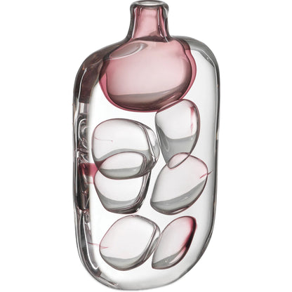 Vicolino Vase by Currey and Company in clear, purple. Made from glass in a eclectic & global style.