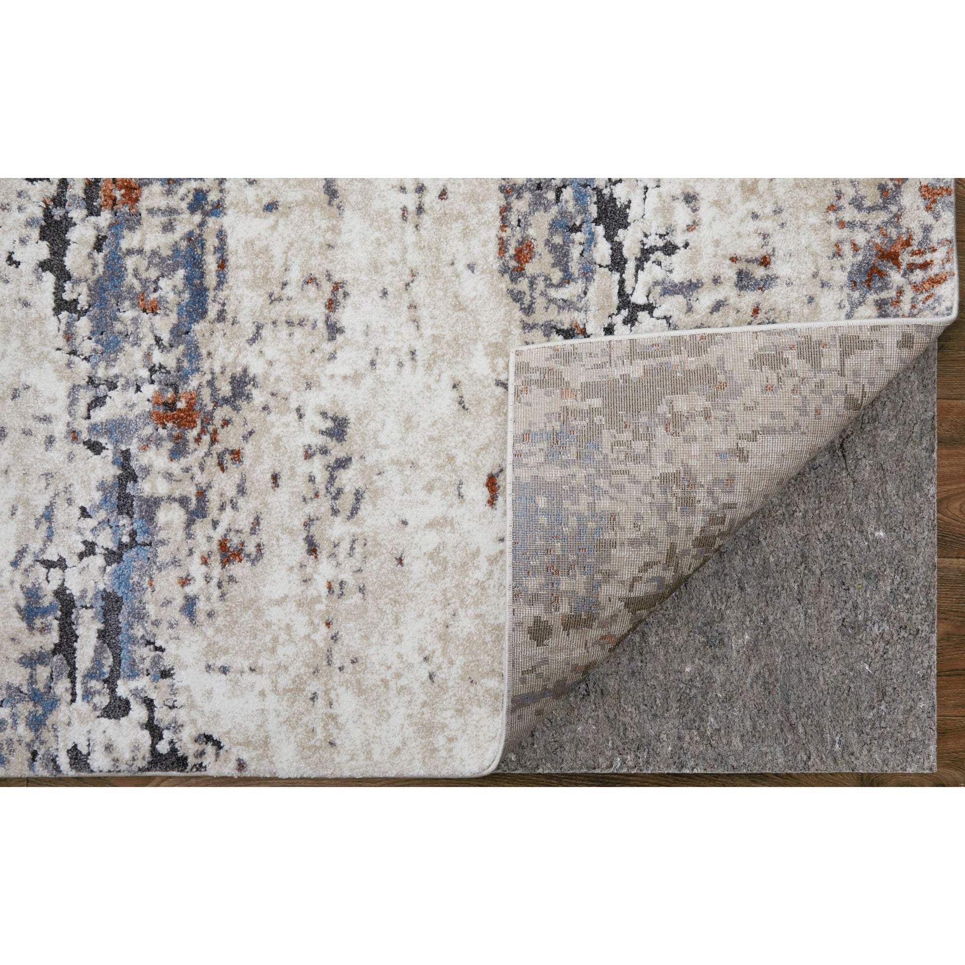 Gilmore Rug - 39MLF by Feizy in ivory, blue, gray. Made from polypropylene in a unique style.