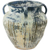 Antique White, Blue Drip