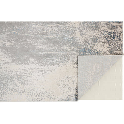 Azure Rug - 3401F by Feizy in gray, blue, ivory. Made from polyester, polypropylene in a unique style.