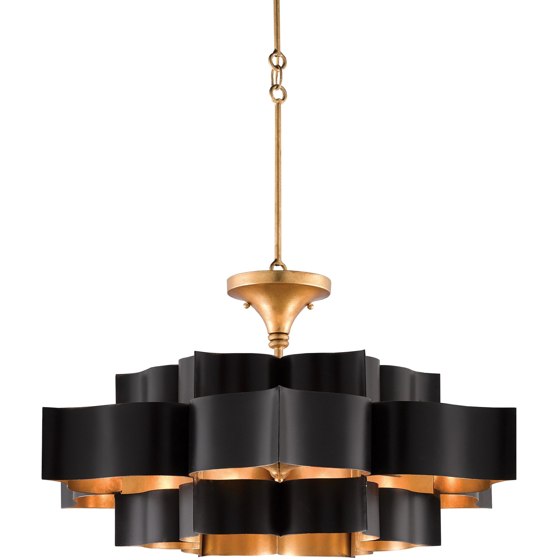Grand Lotus Chandelier by Currey and Company. Made from unique in a modern style.