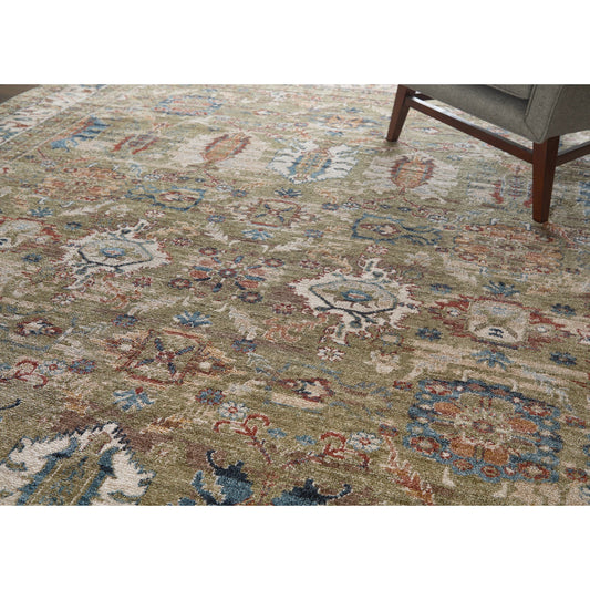 Pearson Traditional Persian PRS39SJF Rug by Feizy in green, ivory, blue. Made from polyester in a unique style.