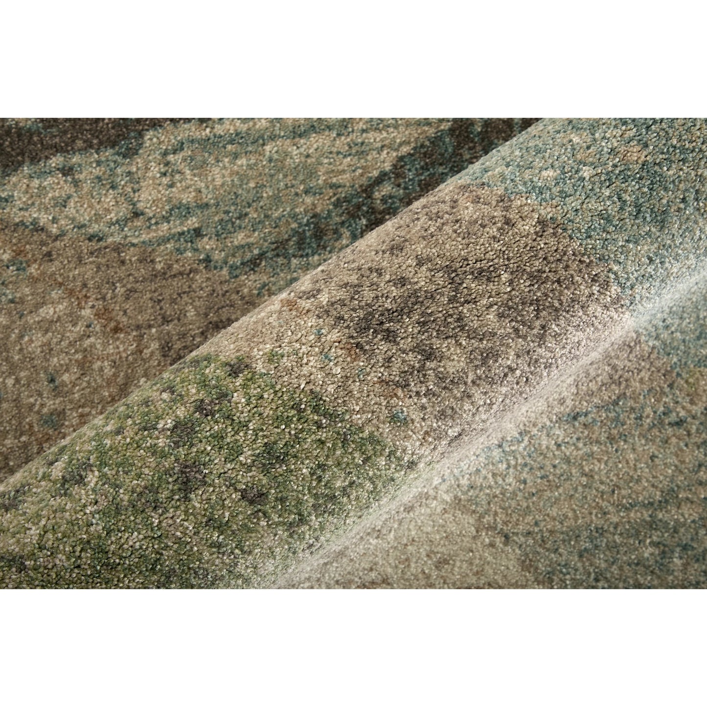 005 SI-2378791,SI-2378792,SI-2378793,SI-2378794,SI-2378795,SI-2378796,SI-2378797,SI-2461507 | Closeup | Eden Color Block EDN39QVF Rug by Feizy in ivory, blue, green. Made from polypropylene in a unique style.