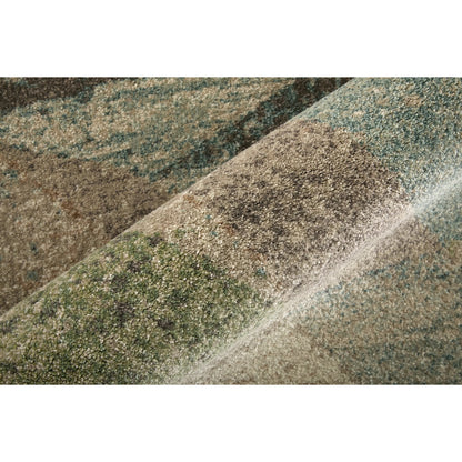 Eden Color Block EDN39QVF Rug by Feizy in ivory, blue, green. Made from polypropylene in a unique style.