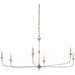Nottaway Chandelier by Currey and Company. Made from wrought iron in a modern style.