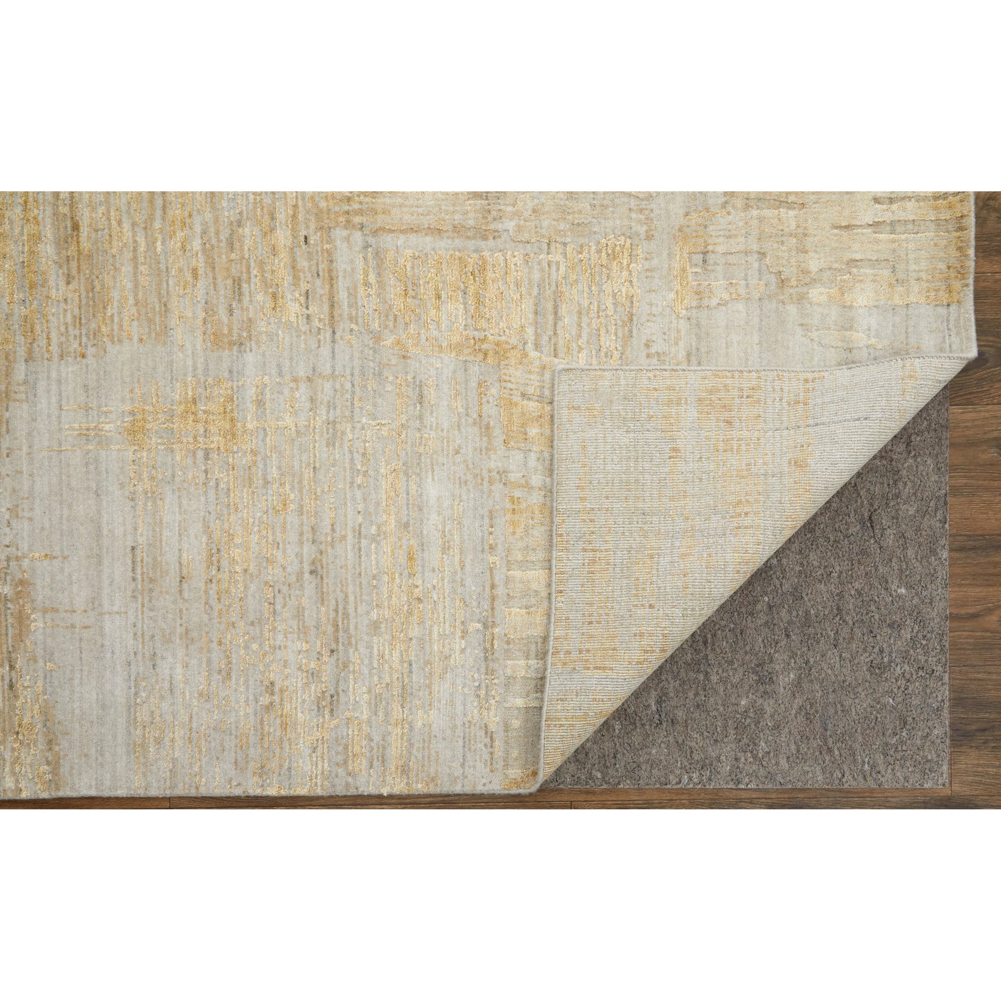 Eastfield Rug - EAS69FTF by Feizy in yellow, ivory, gold. Made from viscose, wool in a unique style.