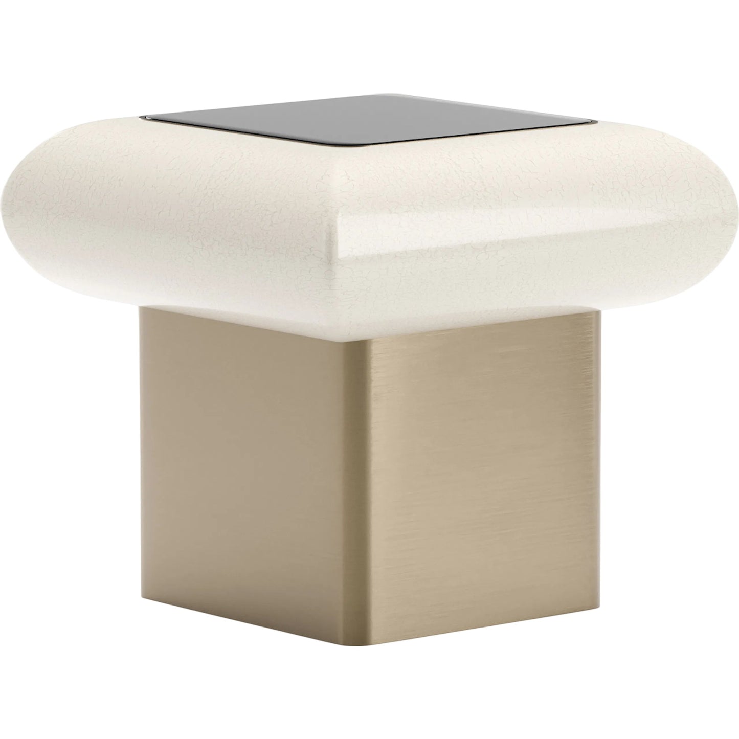 001 SI-2462337 | Primary Silo | Seta Side Table by Caracole in smoked, bronze, ivory, gold and ivory craze. Made from glass in a transitional style.