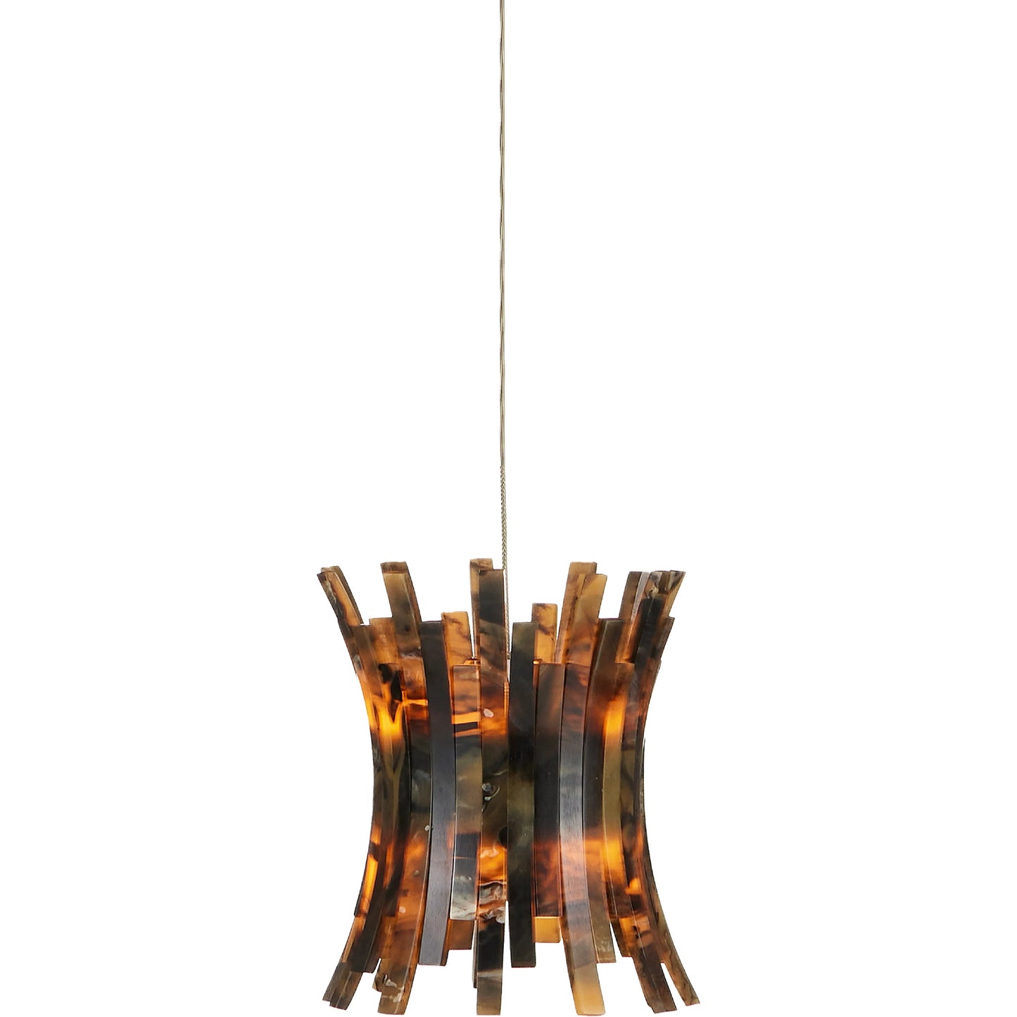 006 SI-1923783 | Additional Silo | Alsop 1-Light Multi-Drop Pendant by Currey and Company in brown, black, silver. Made from composite in a modern style.