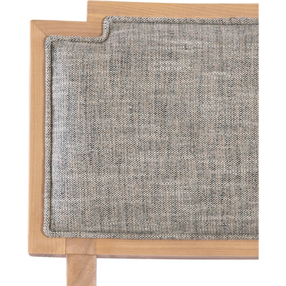 Melanie Side Chair by Currey and Company in blonde ash wood, brass. Made from ash wood in a transitional style.