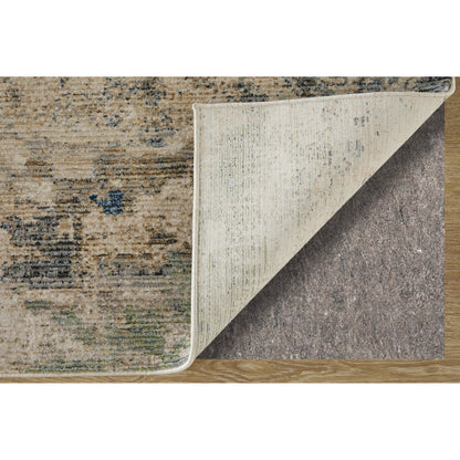 Sonora SNR39UBF Rug by Feizy in taupe, ivory, blue. Made from polypropylene, polyester, viscose in a unique style.